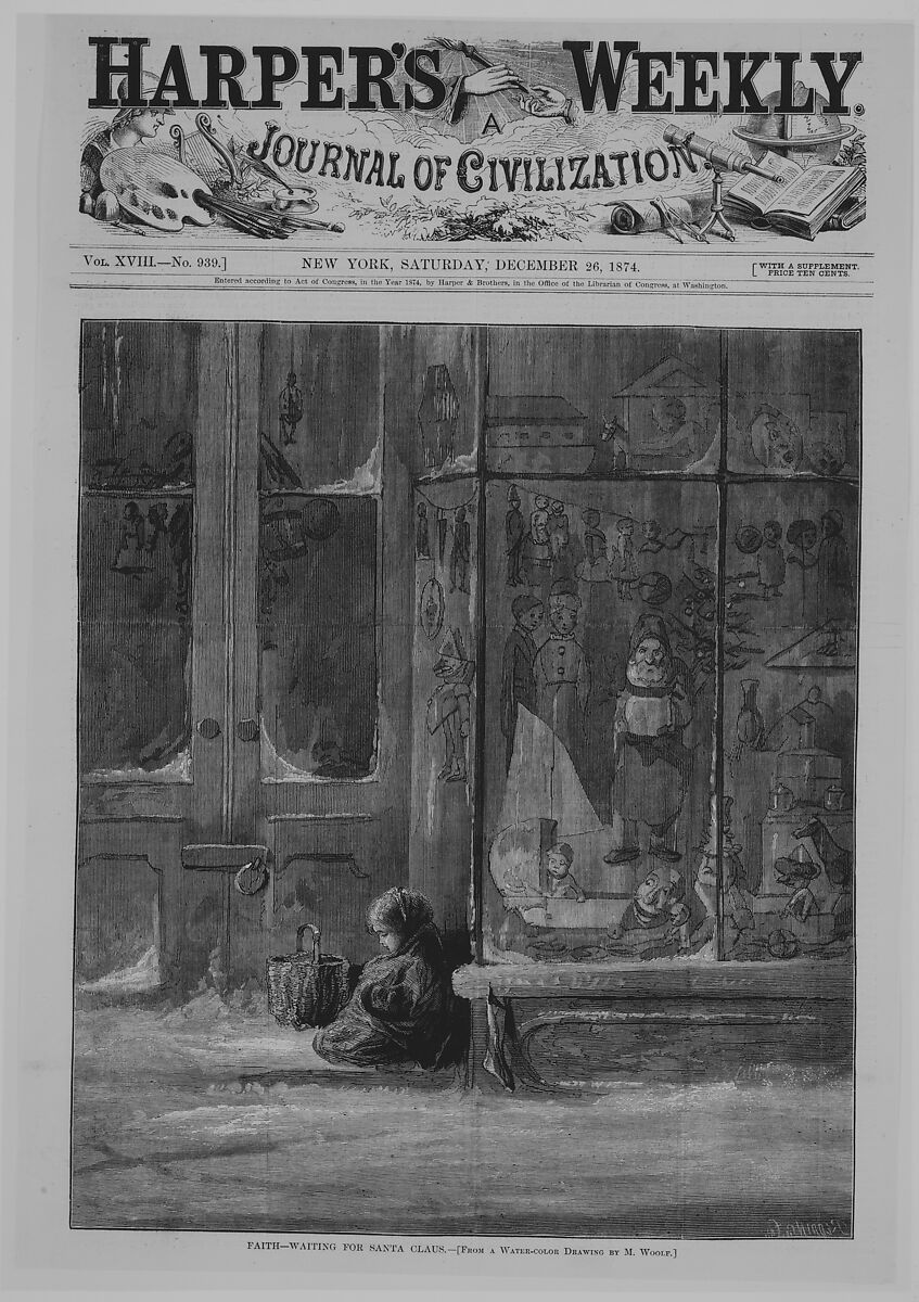 Open Your Mouth and Shut Your Eyes (from "Harper's Weekly"), After John George Brown (American (born England), Durham 1831–1913 New York), Wood engraving