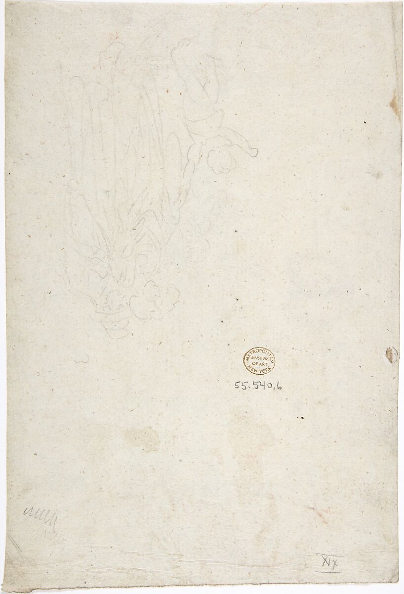 Design for Ceiling, Anonymous, French, 18th century, Graphite