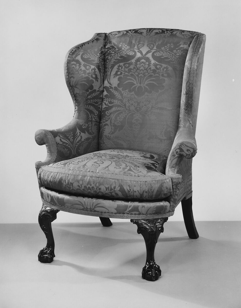 Easy Chair, Mahogany, walnut, tulip poplar, yellow pine, American