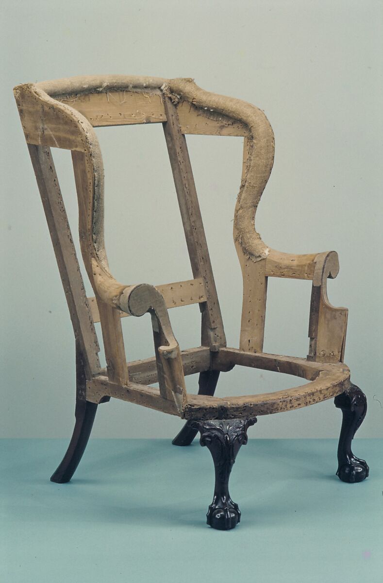 Easy Chair, Mahogany, walnut, tulip poplar, yellow pine, American