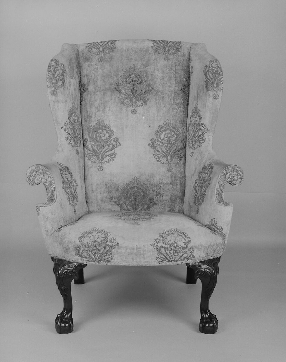 Easy Chair, Mahogany, walnut, tulip poplar, yellow pine, American