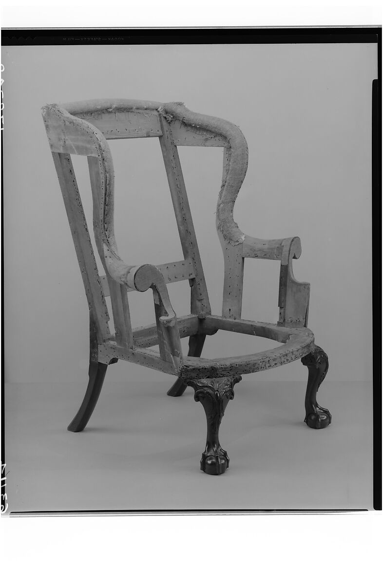 Easy Chair, Mahogany, walnut, tulip poplar, yellow pine, American