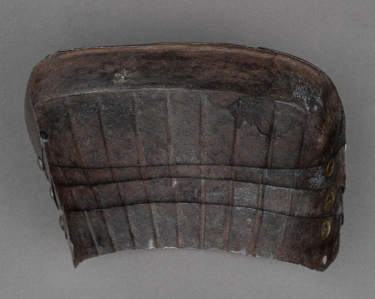 Toe Cap and Lames for a Right Foot Defense (Sabaton), Steel, German