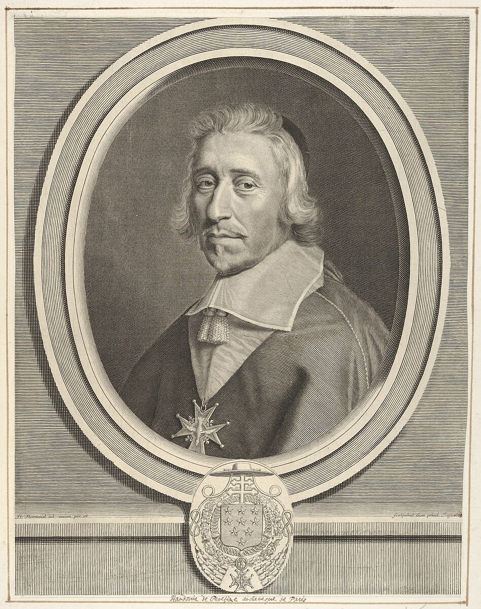 Hardouin de Beaumont de Péréfixe, Robert Nanteuil (French, Reims 1623–1678 Paris), Engraving; second state of three (Petitjean & Wickert) 