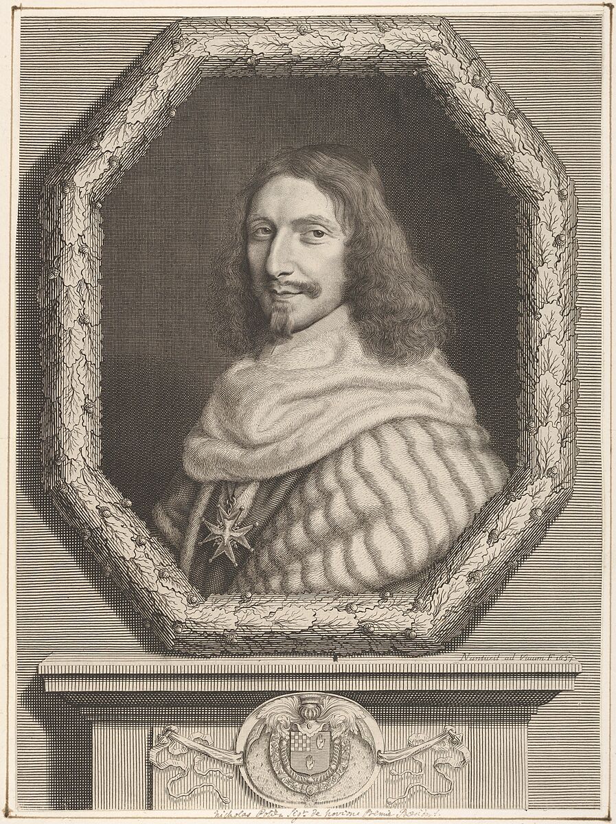 Nicolas Potier de Novion, Robert Nanteuil (French, Reims 1623–1678 Paris), Engraving; first state of three (Petitjean & Wickert) 