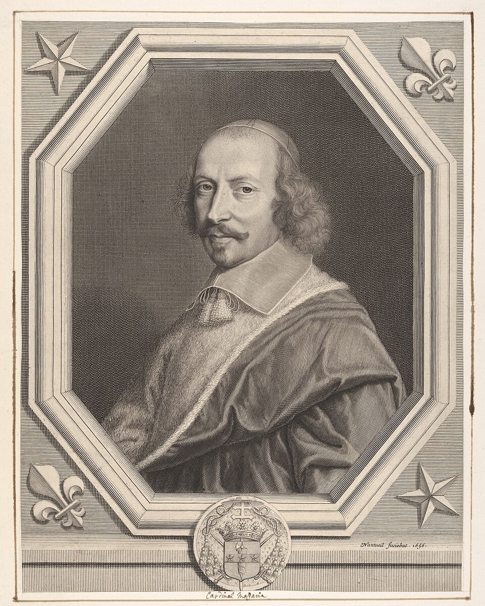 Cardinal Jules Mazarin, Robert Nanteuil (French, Reims 1623–1678 Paris), Engraving 