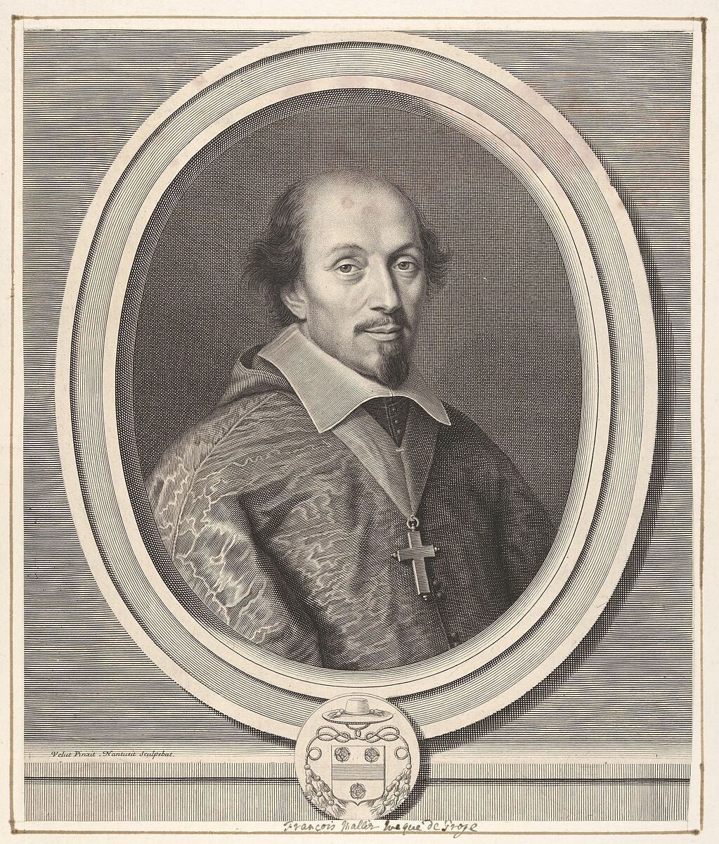 François Mallier du Houssay, Robert Nanteuil (French, Reims 1623–1678 Paris), Engraving; second state of two (Adamczak) 