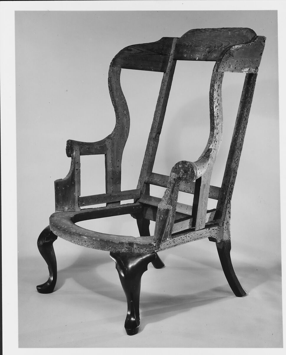 Easy Chair, Walnut, red oak, yellow pine, ash, maple, tulip poplar, American