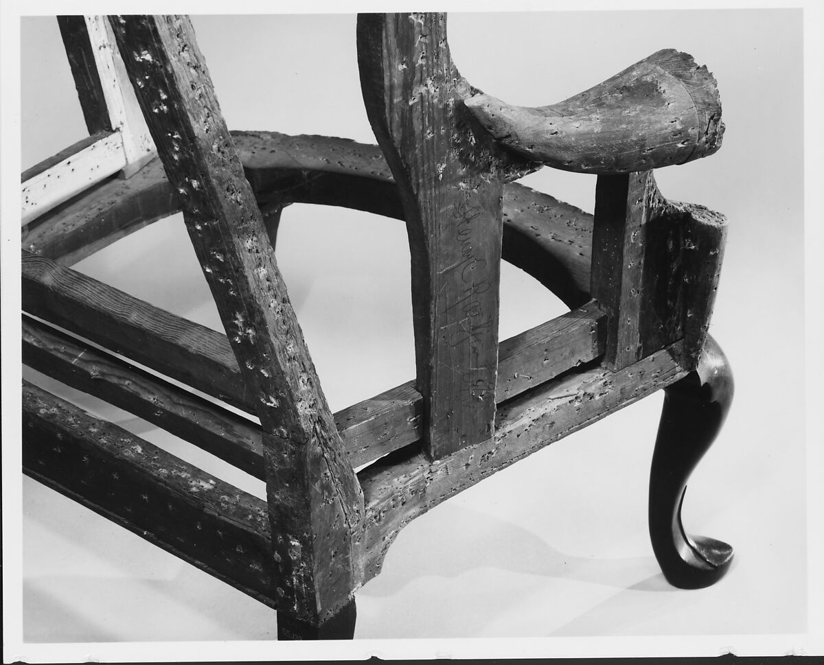 Easy Chair, Walnut, red oak, yellow pine, ash, maple, tulip poplar, American