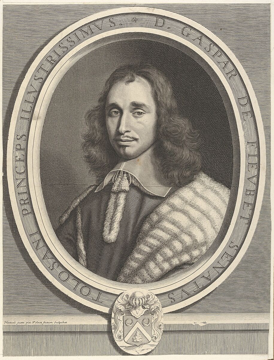 Gaspard de Fieubet, Robert Nanteuil (French, Reims 1623–1678 Paris), Engraving; first state of two (Petitjean & Wickert) 