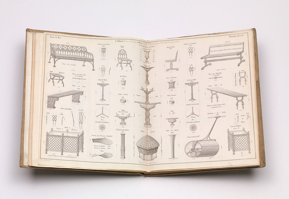 [Catalogue of Ironwork], J. J. Ducel Fils  , Maitre de Forges à Paris, Lithographs 