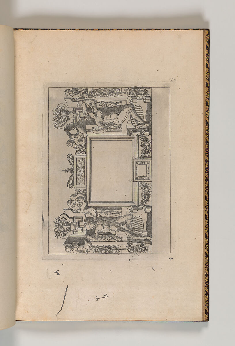 Designs for frames after the Galerie de François 1er at Fontainebleau, Jacques Androuet Du Cerceau (French, Paris 1510/12–1585 Annecy), Etching