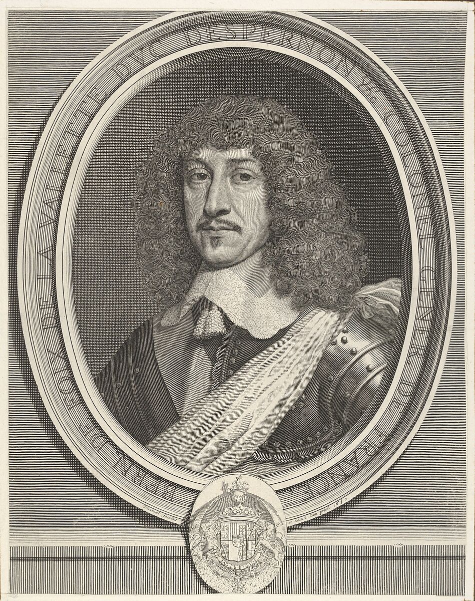 Bernard de Goix de La Valette duc d'Epernon, Robert Nanteuil (French, Reims 1623–1678 Paris), Engraving; third state of three (Petitjean & Wickert) 