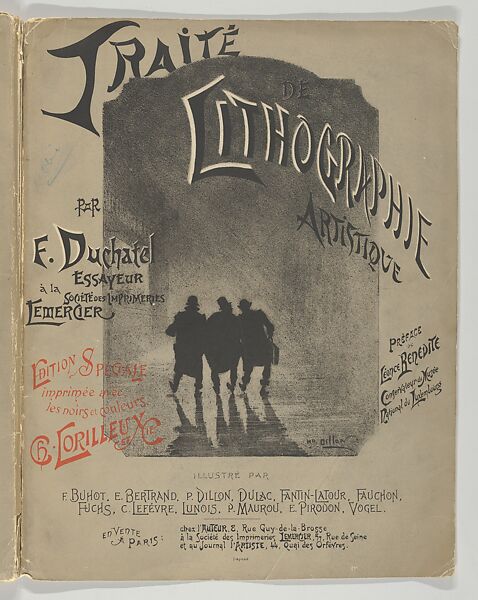 Traité de Lithographie Artistique, Written, lithographed and published in Paris by Edouard Duchâtel (French, active 1893), Lithographs 