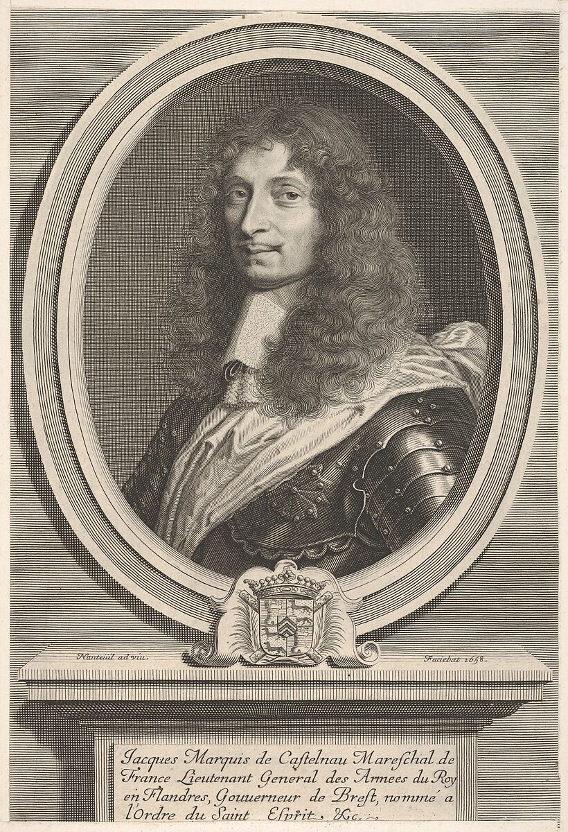 Maréchal de Castelnau, Robert Nanteuil (French, Reims 1623–1678 Paris), Engraving 