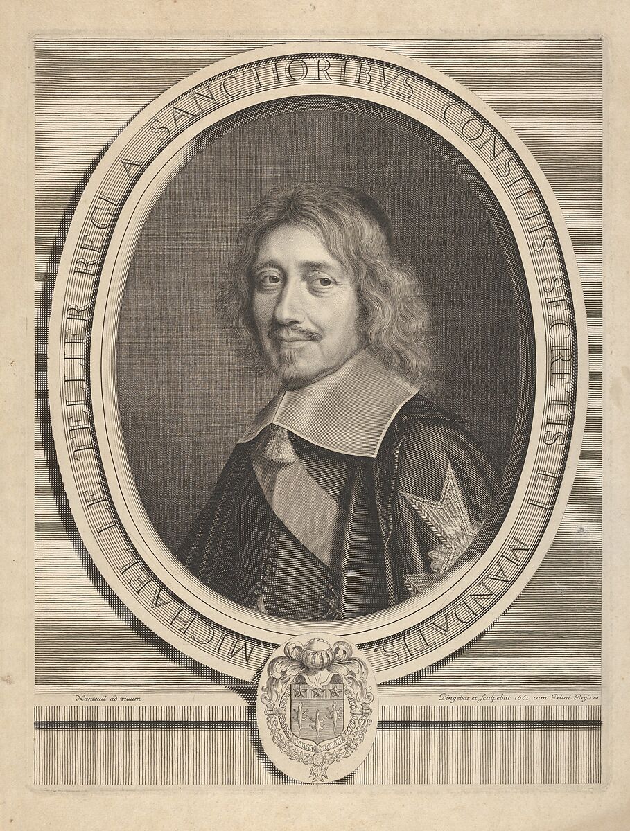 Chancelier Michel IV Le Tellier, Robert Nanteuil (French, Reims 1623–1678 Paris), Engraving; second state of two (Petitjean & Wickert) 