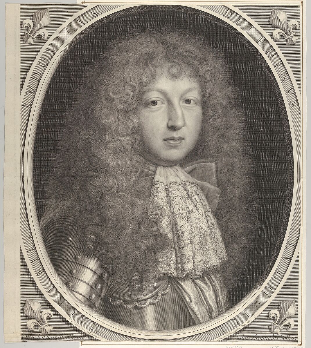 Louis de France, called Le Grand Dauphin or Monseigneur, Robert Nanteuil (French, Reims 1623–1678 Paris), Engraving 