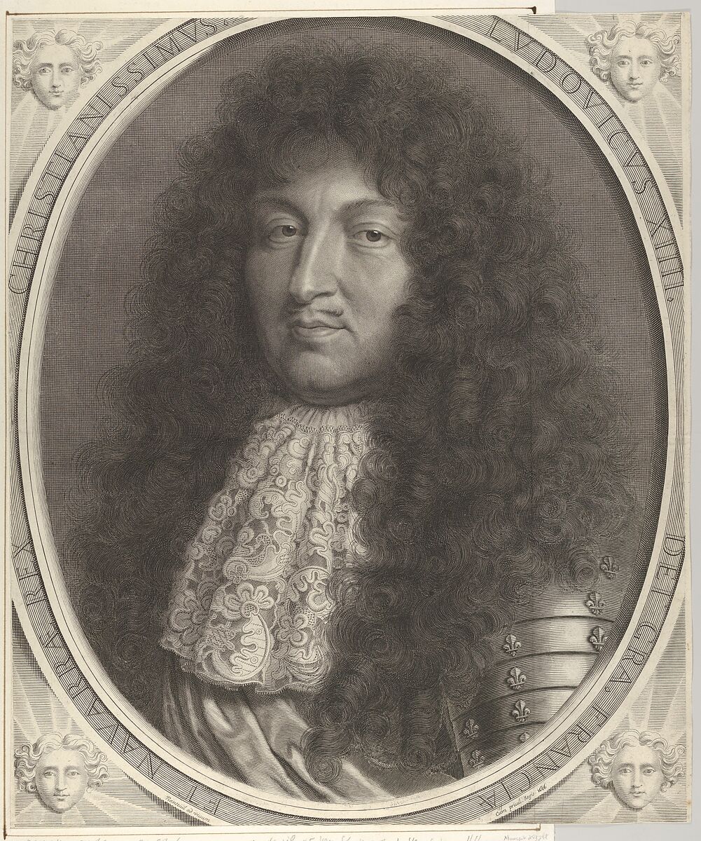 Louis XIV, Robert Nanteuil (French, Reims 1623–1678 Paris), Engraving; sixteenth state of sixteen (Petitjean & Wickert) 