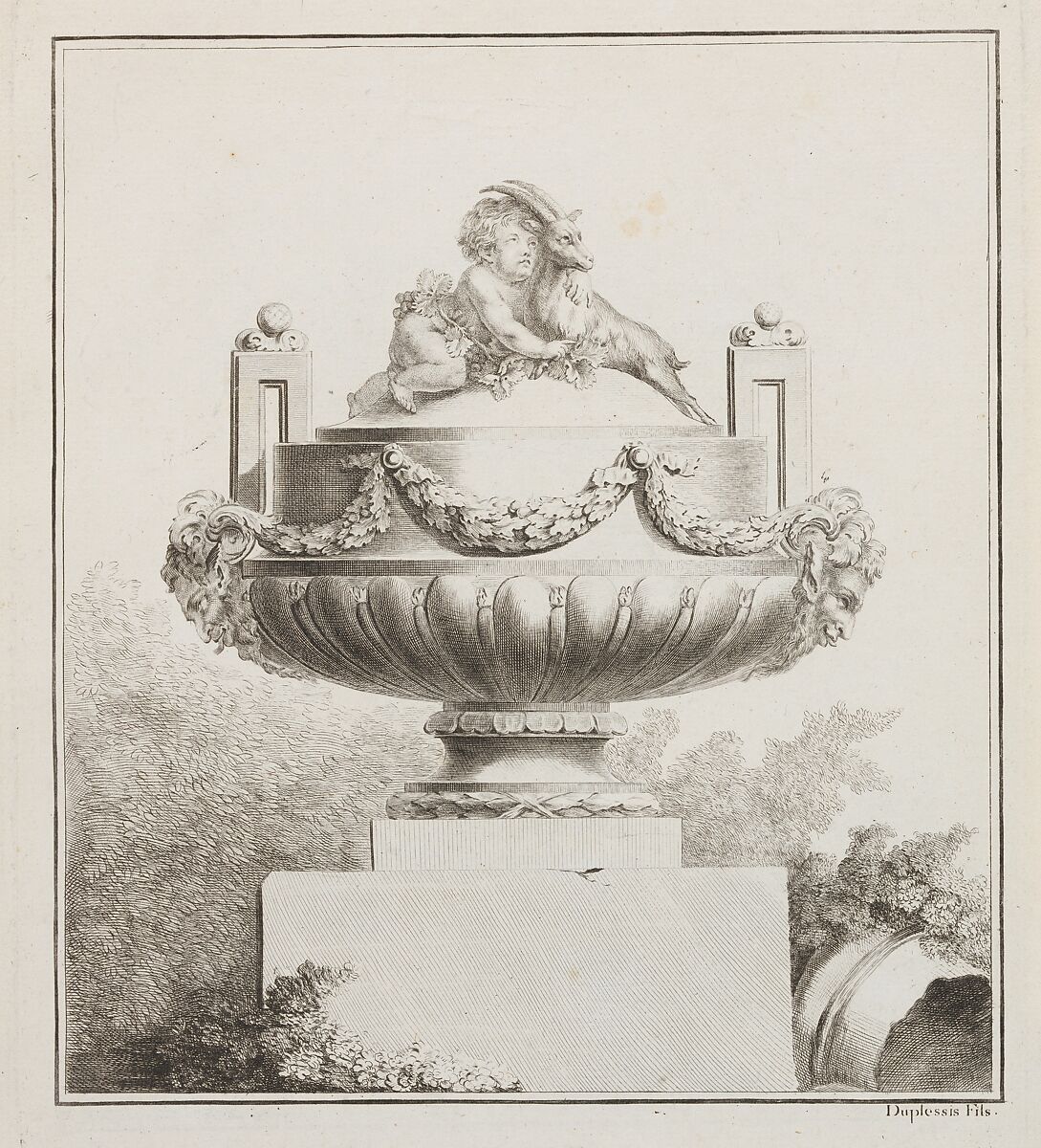 Premiere Suite de Vases, Duplessis Fils (French, 18th century), Etching