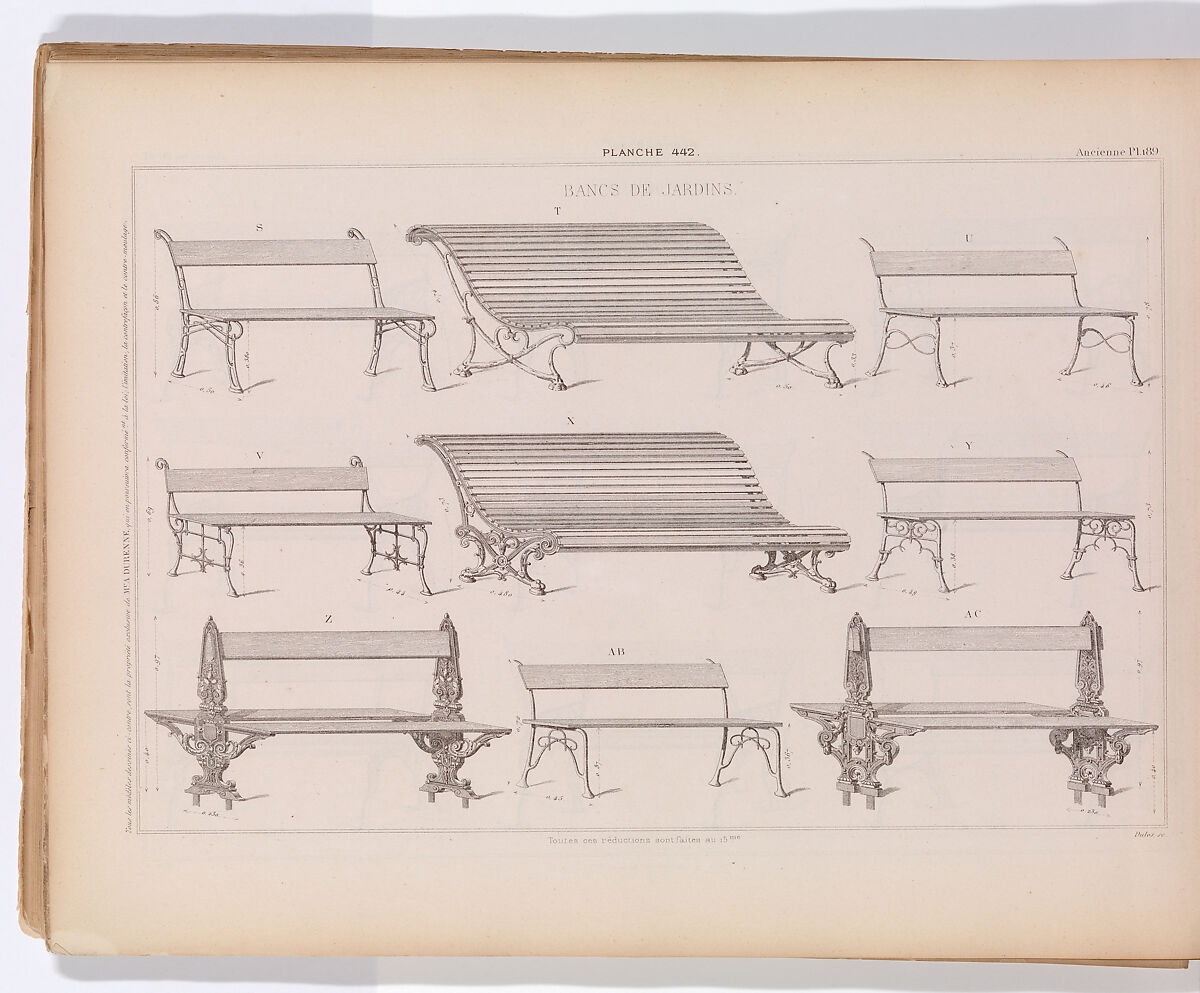 Fonte de Fer, album général des plaches, Issued by A. Durenne, Lithographs 