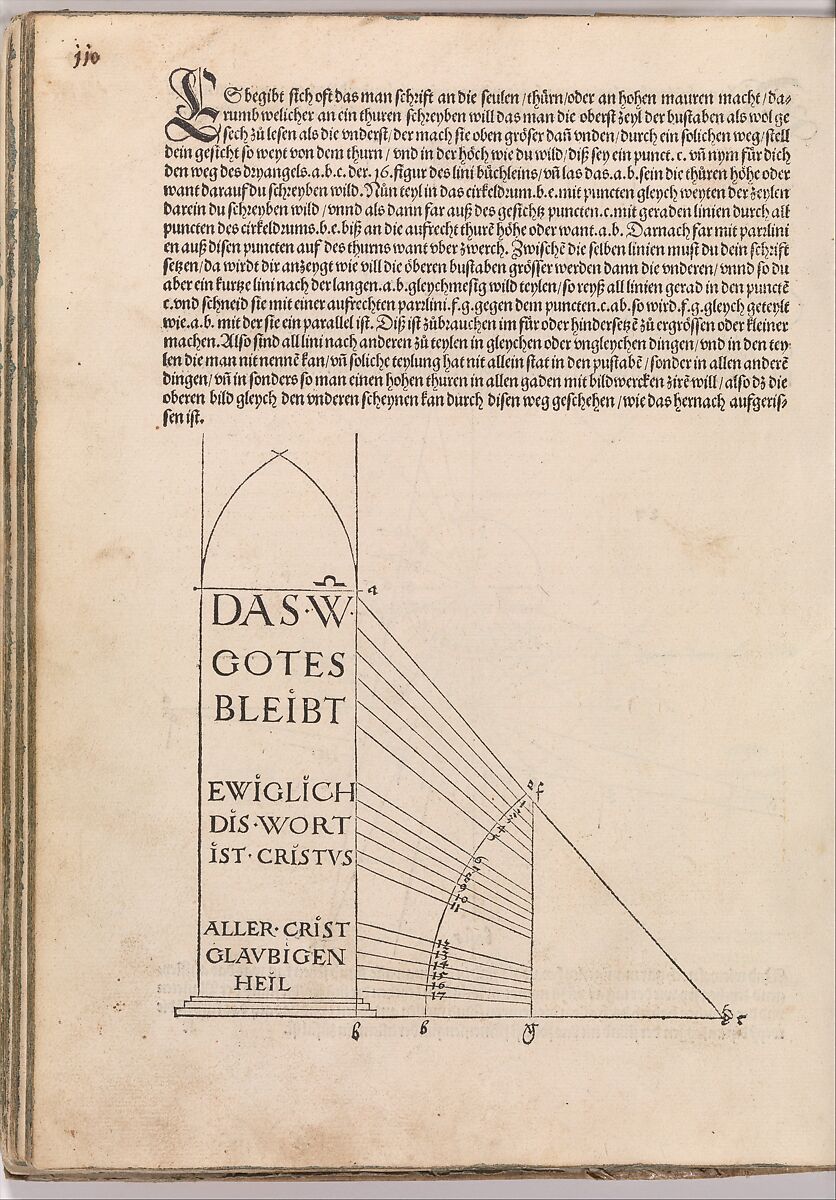 Underweysung der messung mit dem zirckel un richt scheyt, Albrecht Dürer (German, Nuremberg 1471–1528 Nuremberg), Woodcut
