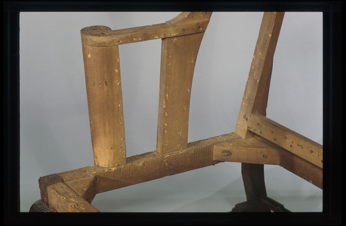 Easy Chair, Mahogany, maple, white pine, red maple, American