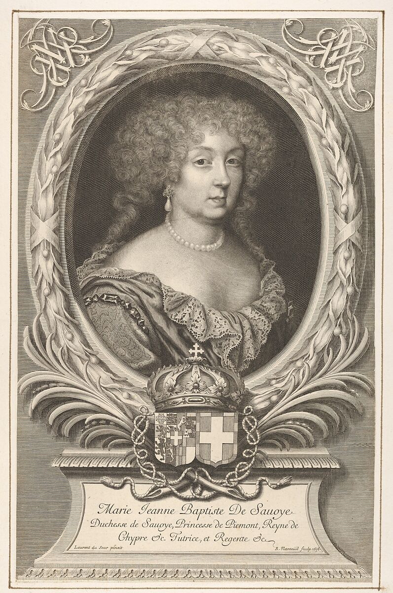 Marie-Jeanne-Baptiste, Duchesse de Savoie, Robert Nanteuil (French, Reims 1623–1678 Paris), Engraving 