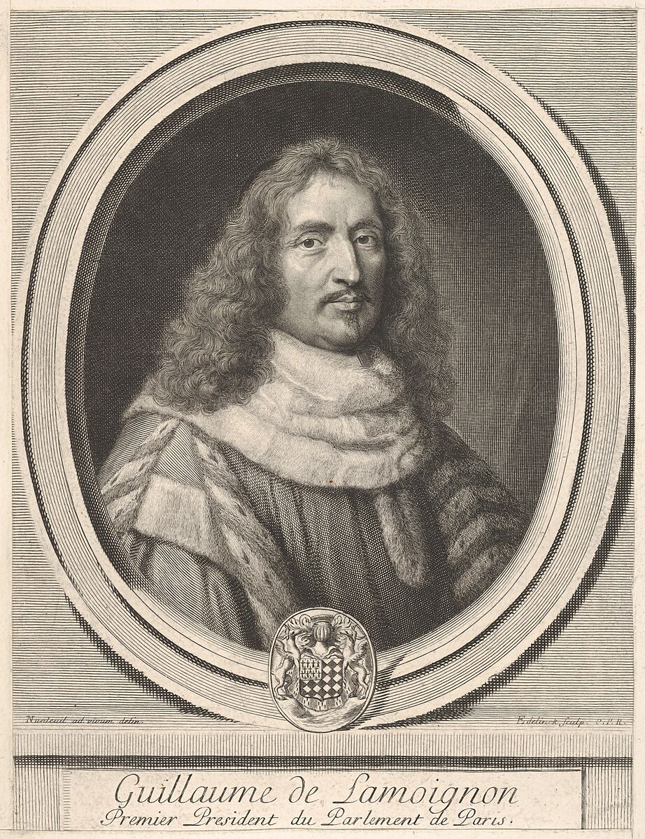 Guillaume de Lamoignon, Gérard Edelinck (Dutch, Antwerp 1640–1707 Paris), Engraving 