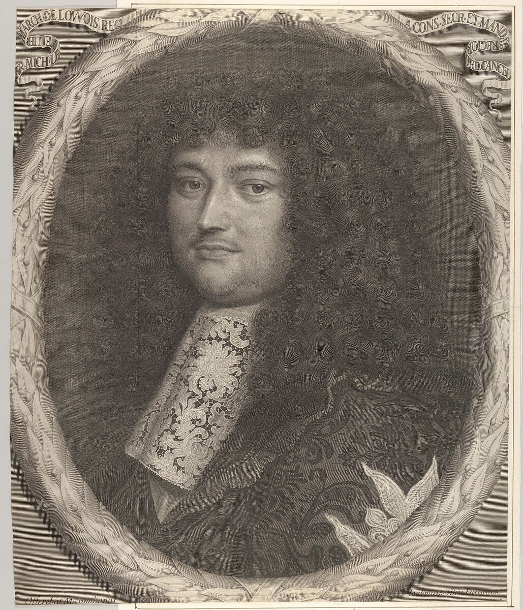 François-Michel Le Tellier, marquis de Louvois, Antoine Masson (French, Loury 1636–1700 Paris), Engraving 
