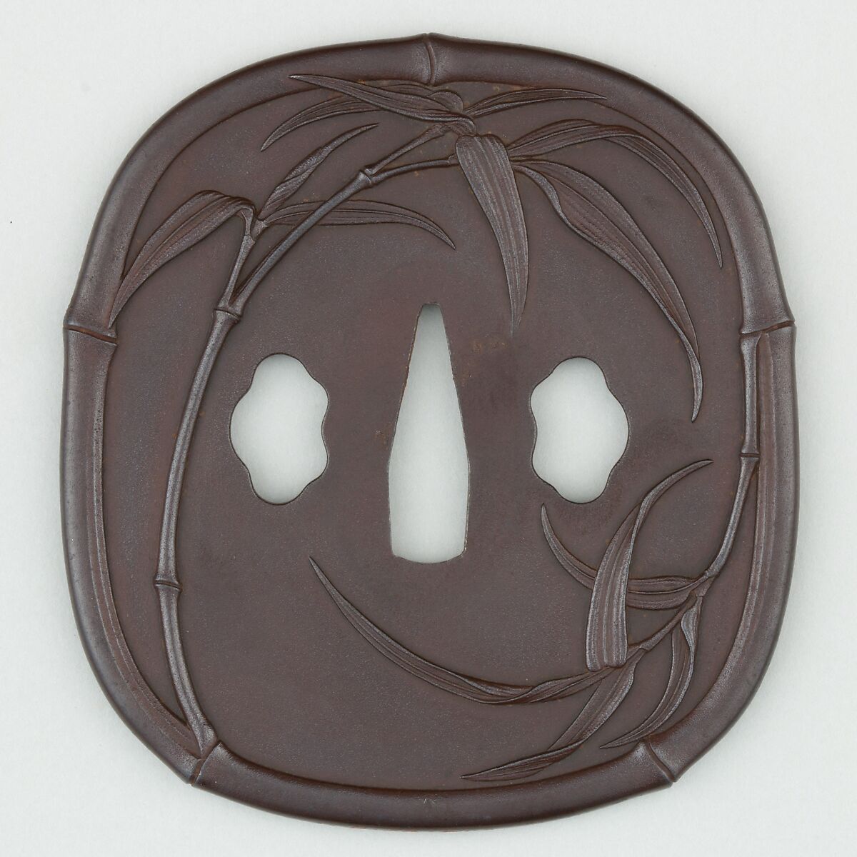 Sword Guard (<i>Tsuba</i>), Iron, copper, Japanese 