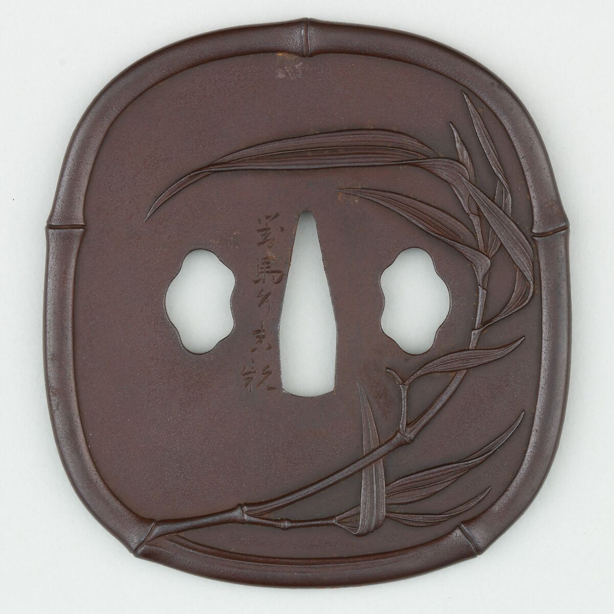 Sword Guard (<i>Tsuba</i>), Iron, copper, Japanese