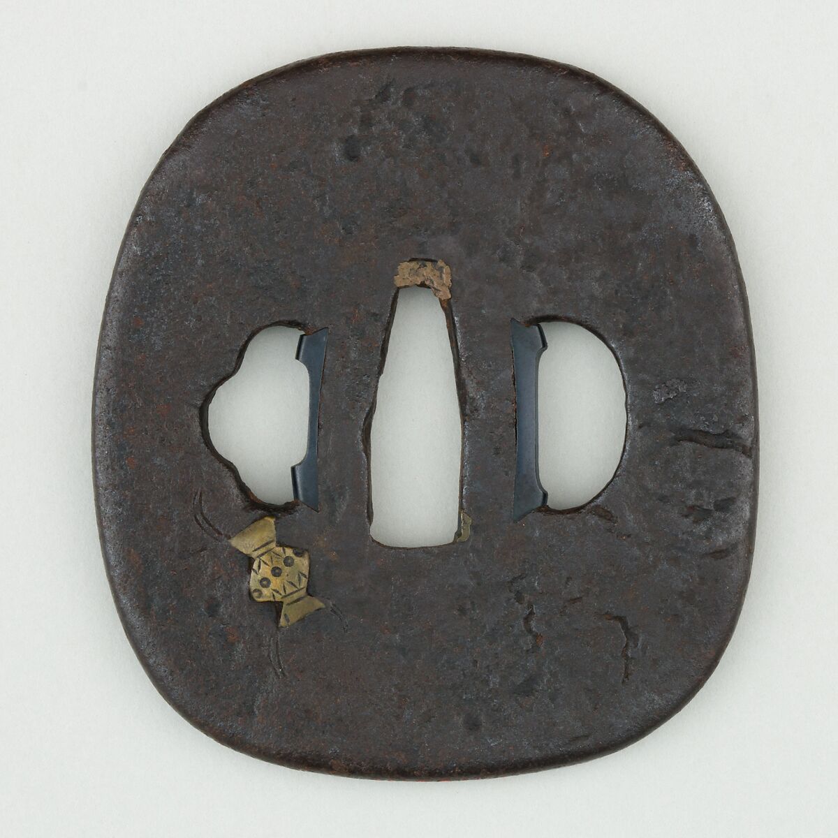 Sword Guard (<i>Tsuba</i>), Iron, bronze, copper, Japanese