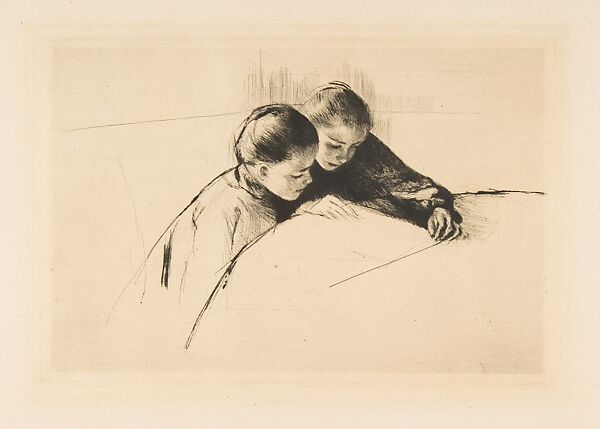 The Map, Mary Cassatt (American, Pittsburgh, Pennsylvania 1844–1926 Le Mesnil-Théribus, Oise), Drypoint; second state of three 