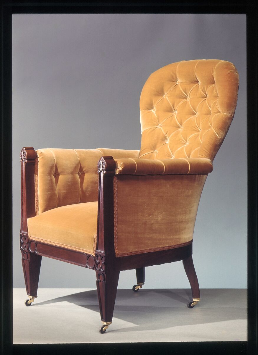 Easy Chair, Walnut, ash, American