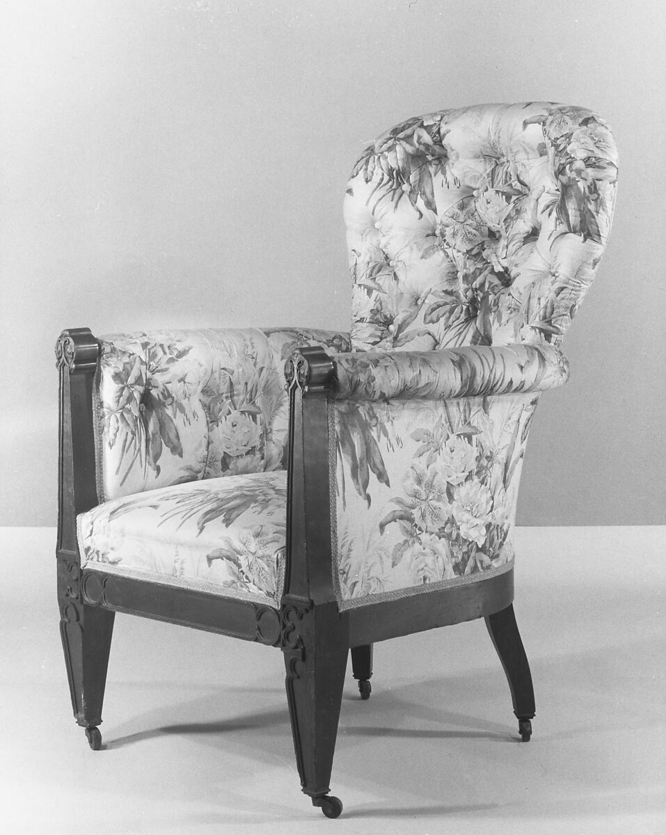 Easy Chair, Walnut, ash, American