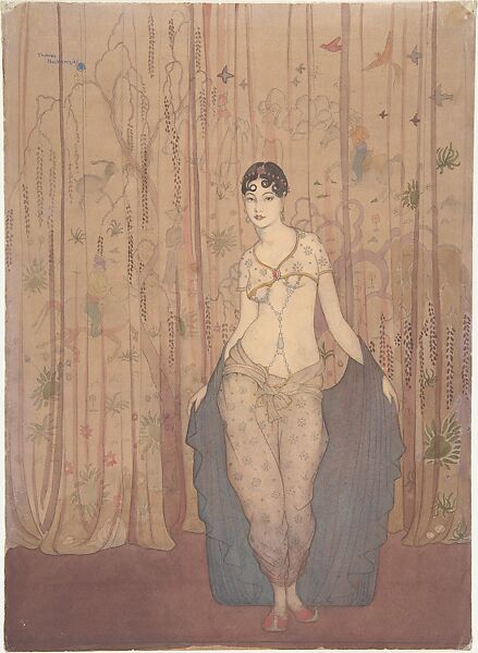 Yasmin from "Hassan", Thomas Mackenzie (British, 1887–1944), Watercolor and graphite 