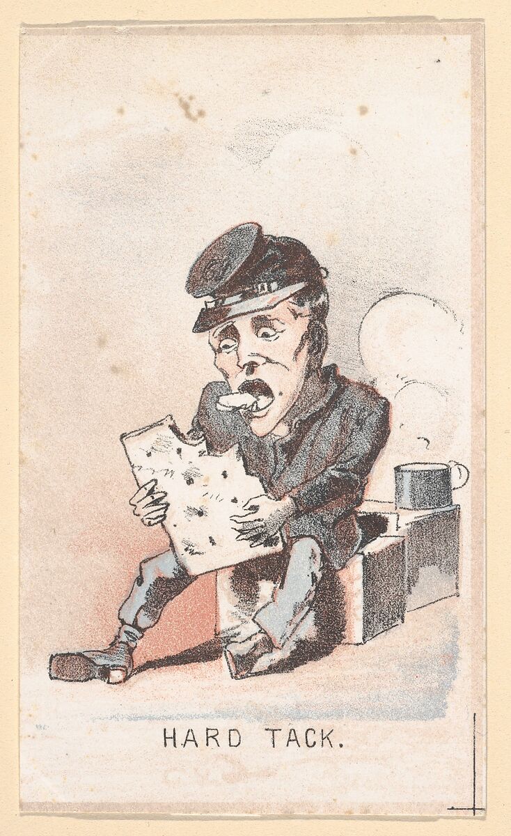 Life in Camp, Part 1: Building Castles; Hard Tack; Upset His Coffee; Water Call; A Shell is Coming; Riding on a Rail; Surgeons Call; An Unwelcome Visit; Late for Roll Call; Stuck in the Mud; The Guard House; Tossing in a Blanket, After Winslow Homer (American, Boston, Massachusetts 1836–1910 Prouts Neck, Maine), Color lithograph