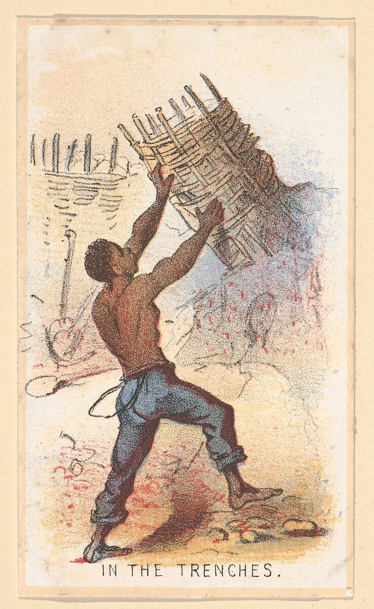 Life in Camp, Part 2: In the Trenches; Good Bye; Fording; Extra Ration; The Field Barber; The Girl He Left Behind Him; Drummer; A Deserter; Home on Furlough; The Rifle Pit; Teamster; Our Special, After Winslow Homer (American, Boston, Massachusetts 1836–1910 Prouts Neck, Maine), Color lithograph