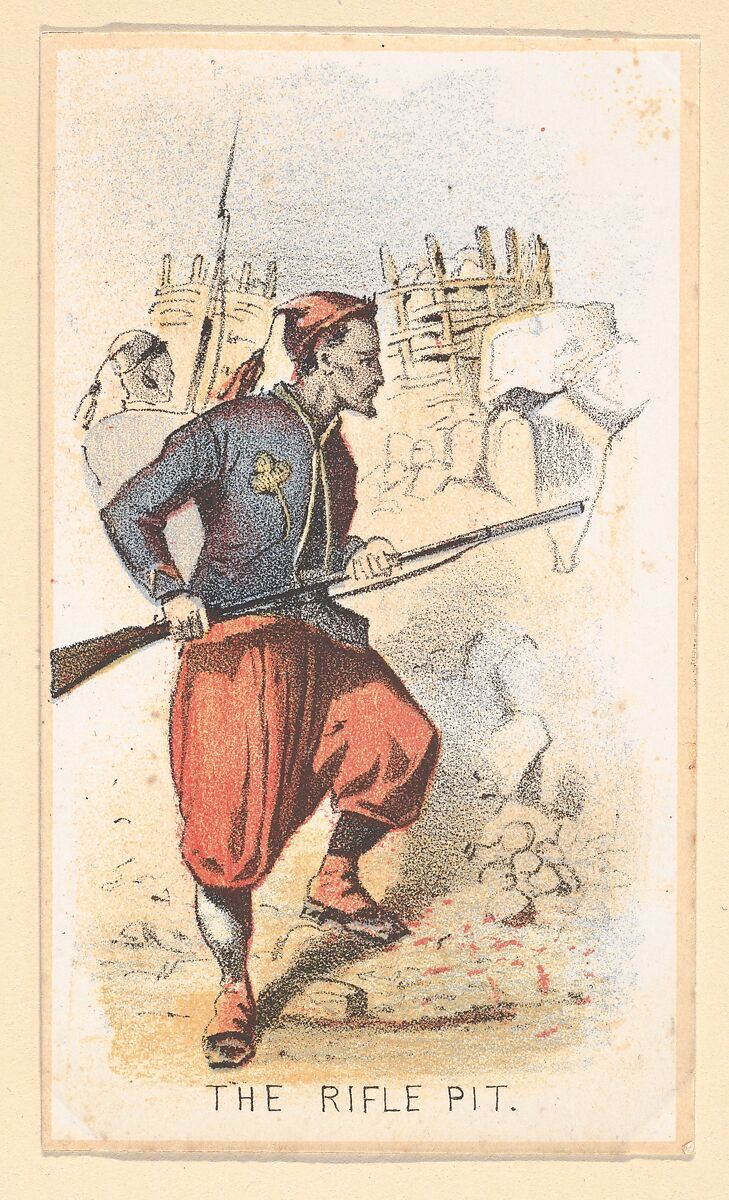 Life in Camp, Part 2: In the Trenches; Good Bye; Fording; Extra Ration; The Field Barber; The Girl He Left Behind Him; Drummer; A Deserter; Home on Furlough; The Rifle Pit; Teamster; Our Special, After Winslow Homer (American, Boston, Massachusetts 1836–1910 Prouts Neck, Maine), Color lithograph