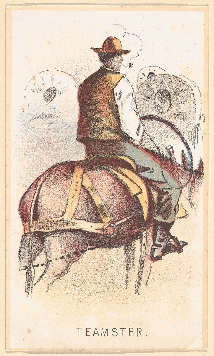 Life in Camp, Part 2: In the Trenches; Good Bye; Fording; Extra Ration; The Field Barber; The Girl He Left Behind Him; Drummer; A Deserter; Home on Furlough; The Rifle Pit; Teamster; Our Special, After Winslow Homer (American, Boston, Massachusetts 1836–1910 Prouts Neck, Maine), Color lithograph