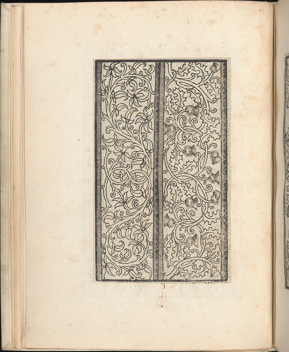 Esemplario di lavori, Nicolò Zoppino (Italian, Ferrara 1478/80–1544 Venice)  , Venice, Woodcut (pages inlaid, modern vellum binding)