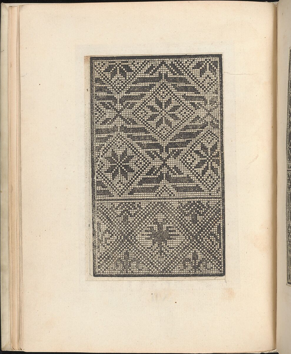 Esemplario di lavori, Nicolò Zoppino (Italian, Ferrara 1478/80–1544 Venice)  , Venice, Woodcut (pages inlaid, modern vellum binding)