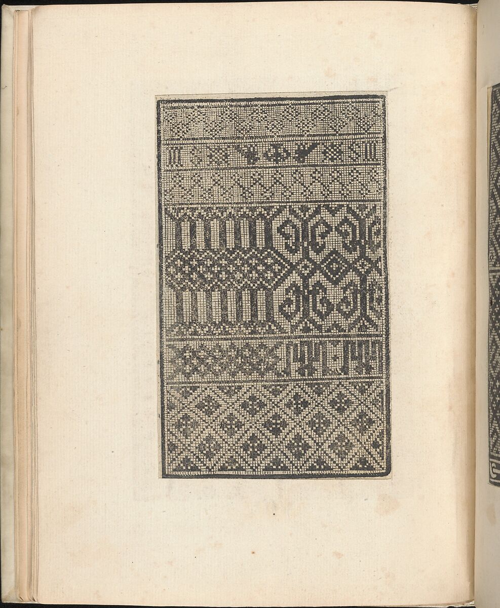 Esemplario di lavori, Nicolò Zoppino (Italian, Ferrara 1478/80–1544 Venice)  , Venice, Woodcut (pages inlaid, modern vellum binding)
