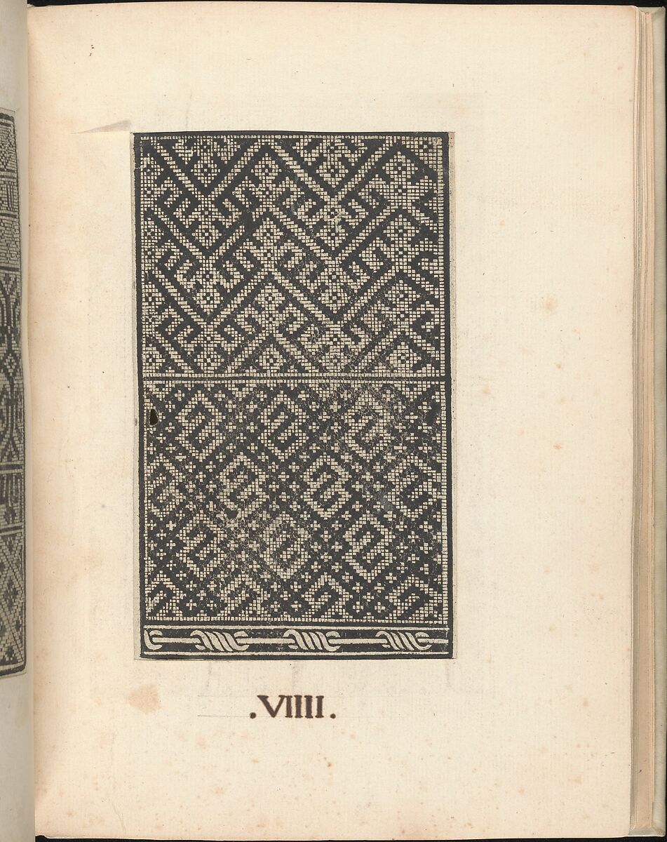 Esemplario di lavori, Nicolò Zoppino (Italian, Ferrara 1478/80–1544 Venice)  , Venice, Woodcut (pages inlaid, modern vellum binding)