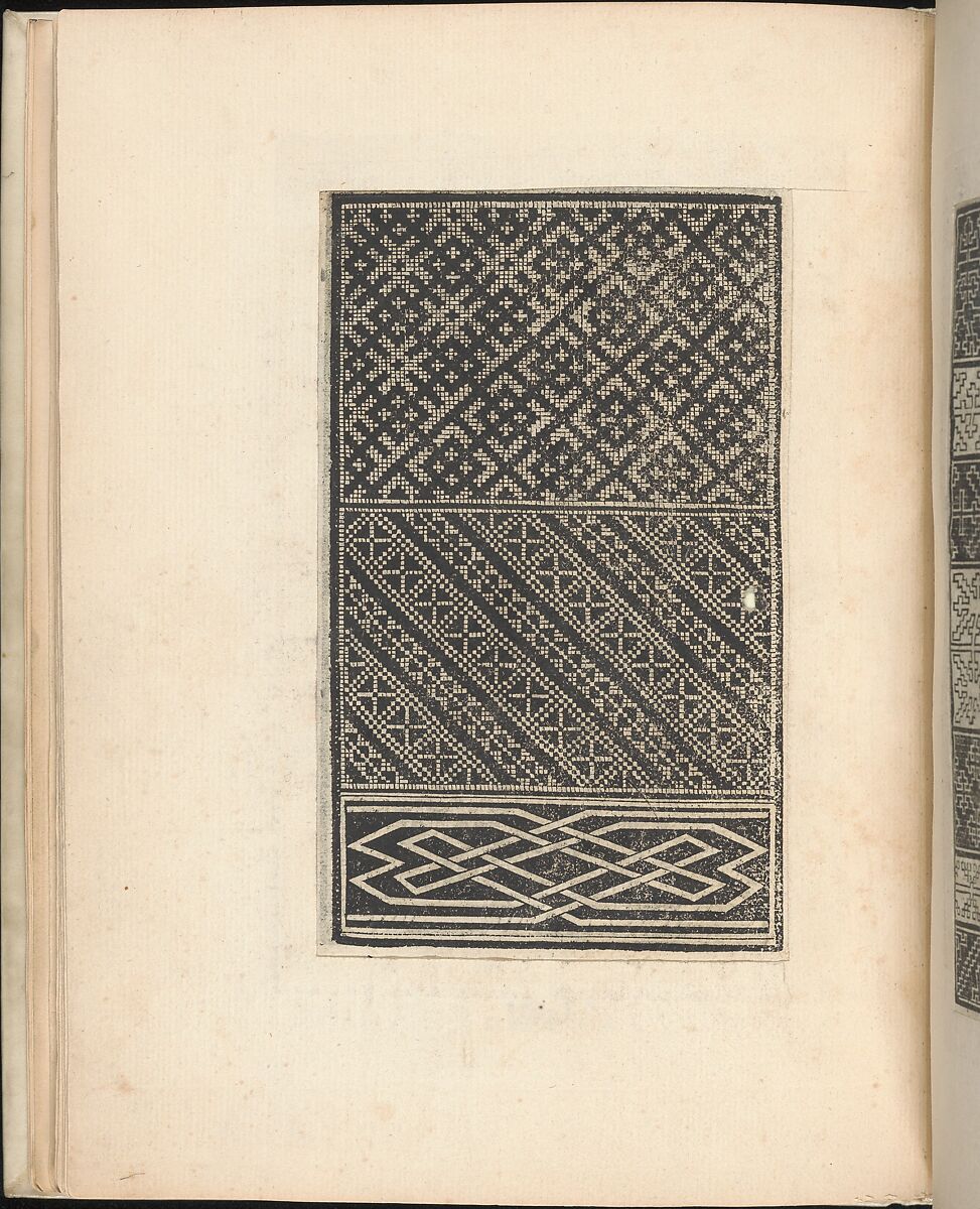 Esemplario di lavori, Nicolò Zoppino (Italian, Ferrara 1478/80–1544 Venice)  , Venice, Woodcut (pages inlaid, modern vellum binding)