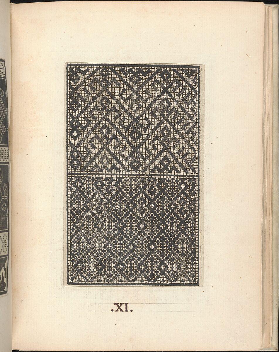 Esemplario di lavori, Nicolò Zoppino (Italian, Ferrara 1478/80–1544 Venice)  , Venice, Woodcut (pages inlaid, modern vellum binding)