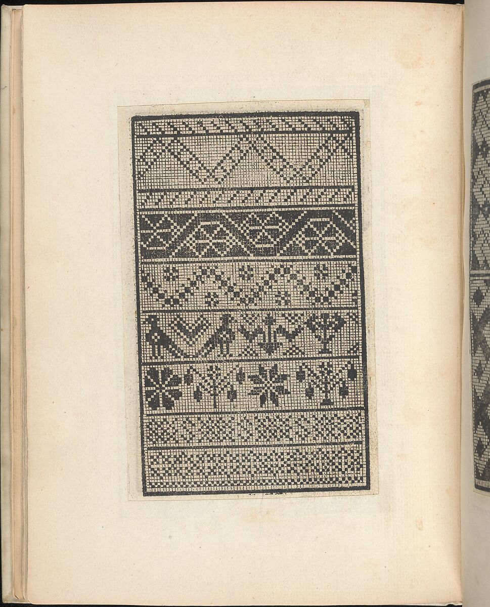 Esemplario di lavori, Nicolò Zoppino (Italian, Ferrara 1478/80–1544 Venice)  , Venice, Woodcut (pages inlaid, modern vellum binding)