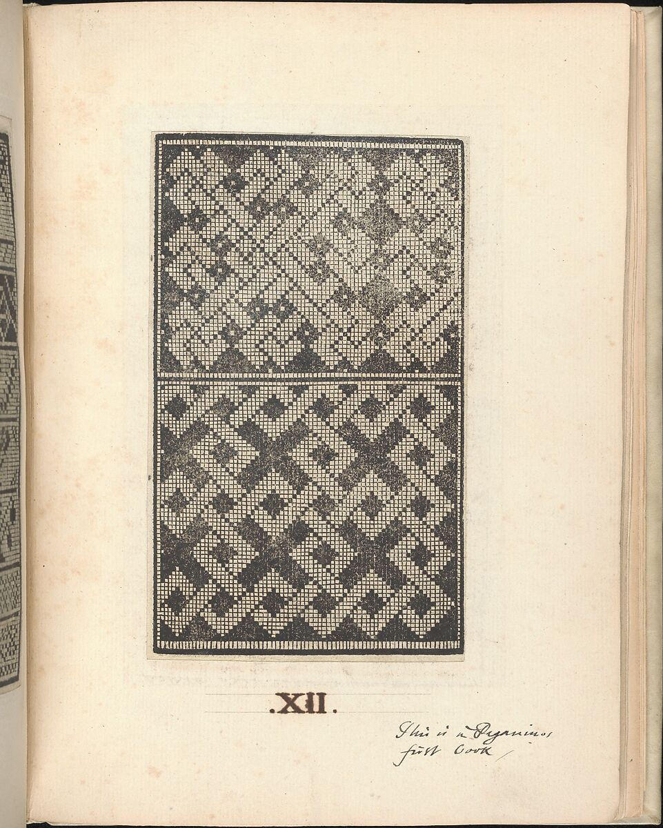 Esemplario di lavori, Nicolò Zoppino (Italian, Ferrara 1478/80–1544 Venice)  , Venice, Woodcut (pages inlaid, modern vellum binding)