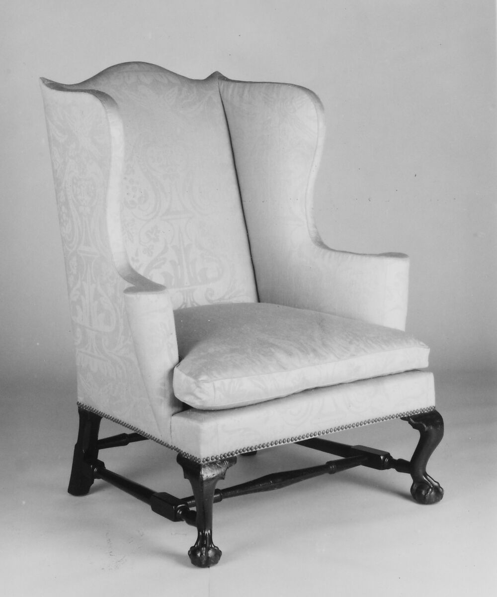 Easy Chair, Mahogany, maple, beech, white pine, American 