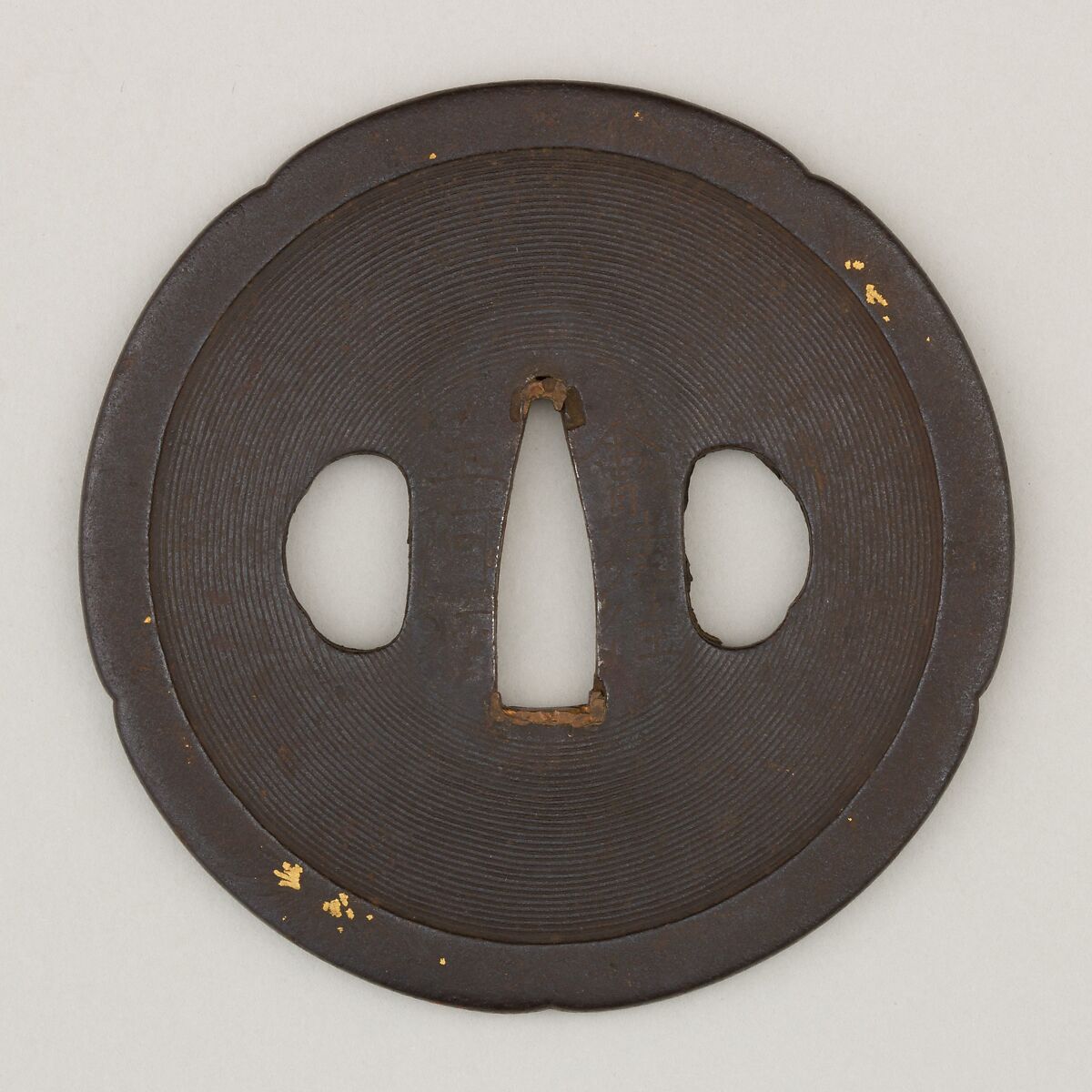 Sword Guard (<i>Tsuba</i>), Iron, copper, Japanese 